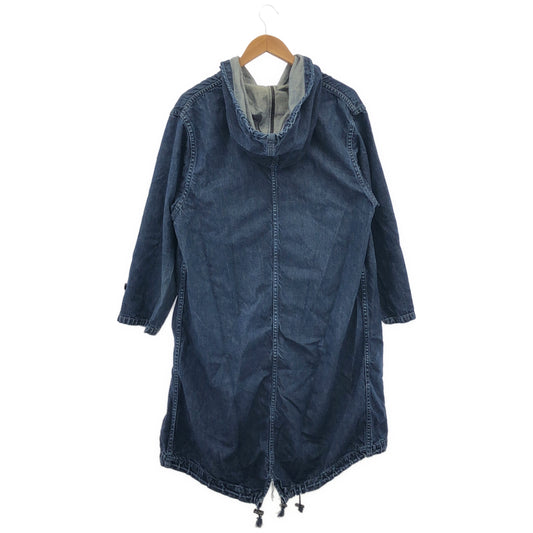 EVISU エヴィス インディゴ デニム フード付き ジャケット コート トップス