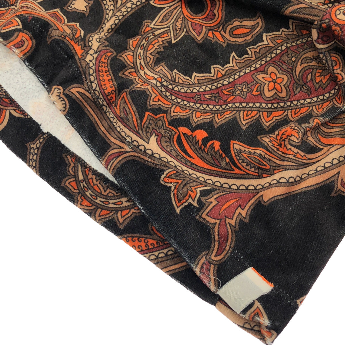 TIGHTBOOTH タイトブース ブラック 22SS PAISLEY VELOUR LONG SLEEVE Tシャツ トップス