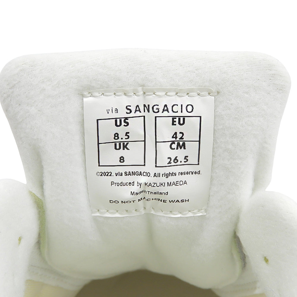 sangacio サンガッチョ 未使用 にゅ~ずde スニーカー シューズ メンズ ホワイト×レッド 26.5cm シューズ