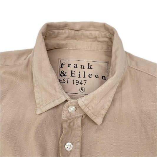 Frank&Eileen フランクアンドアイリーン ベージュ コットン100 LUKE SNCD ルーク オーバーダイ デニムシャツ トップス