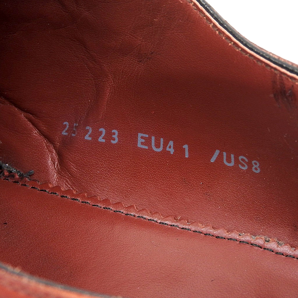 MAGNANNI マグナーニ ホールカット スパーク レザーシューズ メンズ バーガンディ レッド EU41 25223 シューズ