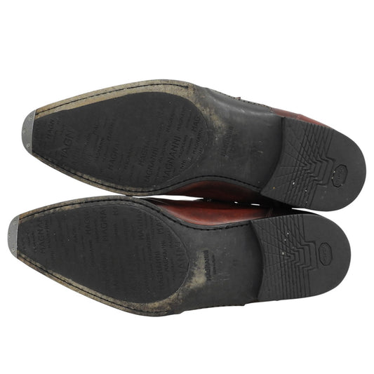 MAGNANNI マグナーニ ダブルモンク レザーシューズ シューズ メンズ バーガンディ レッド 41 18727 シューズ