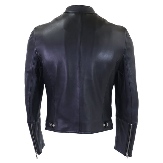 EMMETI エンメティー x干場義雅【新品同様/国内正規】H UOMO アッカ ウォモ ラムスキン シングルライダースジャケット ジャケット