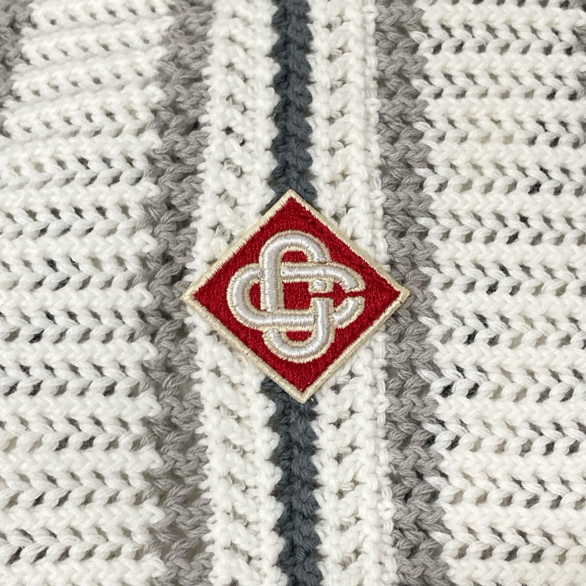 CASABLANCA カサブランカ ホワイト Crochet Long Sleeve Shirt シャツ トップス