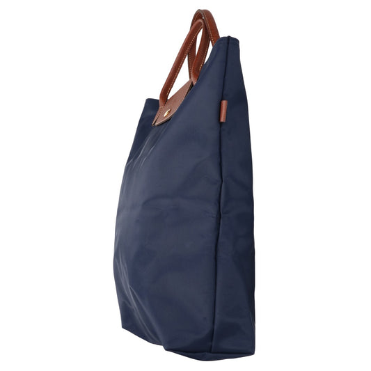 Longchamp ロンシャン ル プリアージュ オリジナル M 再生ポリアミドキャンバス x レザー トートバッグ