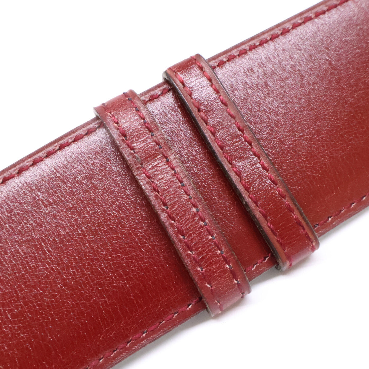 HERMES エルメス 〇I刻印 馬モチーフバックル リバーシブル レザー ベルト