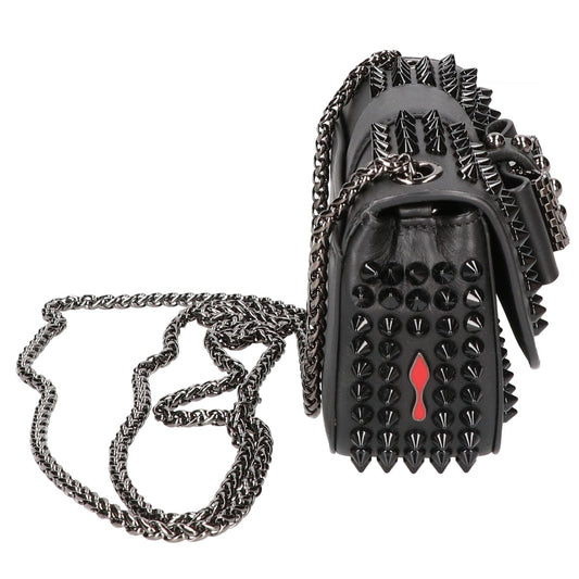 CHRISTIAN LOUBOUTIN クリスチャンルブタン 【美品】1145010 スウィートチャリティー スタッズ チェーン ショルダーバッグ