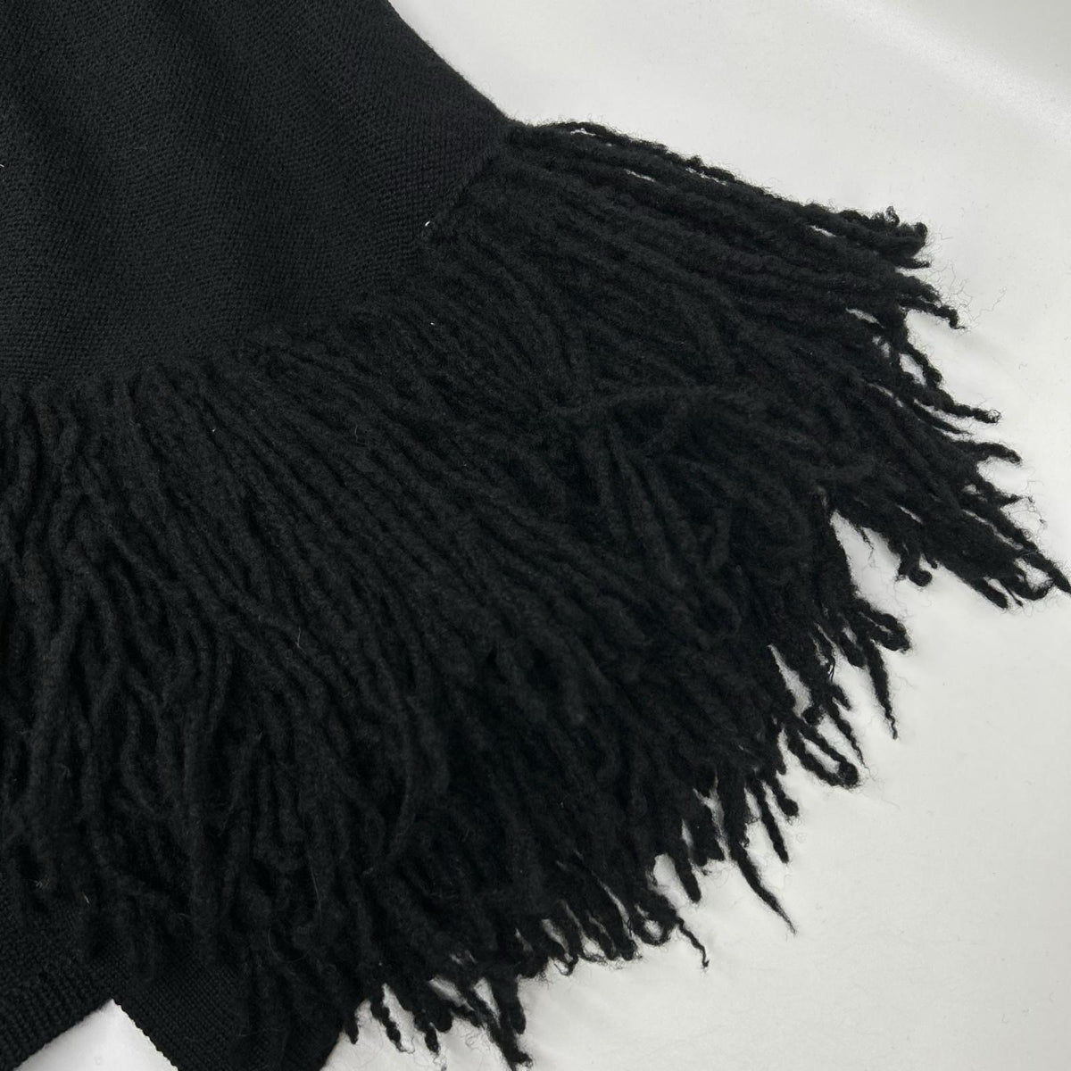 COMMEdesGARCONS HOMME PLUS コムデギャルソンオムプリュス 23年 PL-N004 ブラック フリンジニット カーディガン トップス