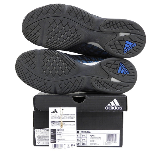 adidas アディダス 美品 F50 Sala SP 復刻 サラ スニーカー シューズ メンズ ブラック×ブルー 27cm HQ9243 シューズ
