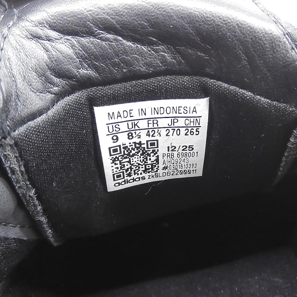 adidas アディダス 美品 F50 Sala SP 復刻 サラ スニーカー シューズ メンズ ブラック×ブルー 27cm HQ9243 シューズ