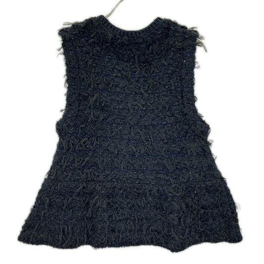 UNITED ARROWS ユナイテッドアローズ 1518ー2-991000 ブラック ペプラム ミックスヤーン ニットベスト ベスト