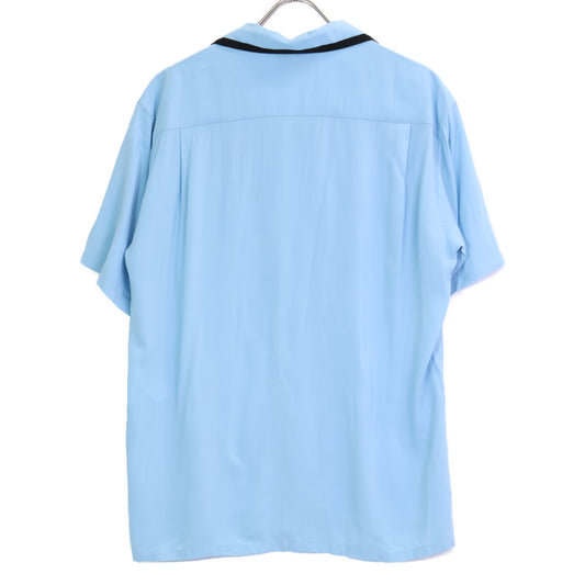 CELINE 2C516852C Blue Bowling Shirt Top