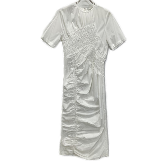 CLANE クラネ 25SS 18112-5182 白色 RANDOM SHIRRING ONEPIECE 连衣裙