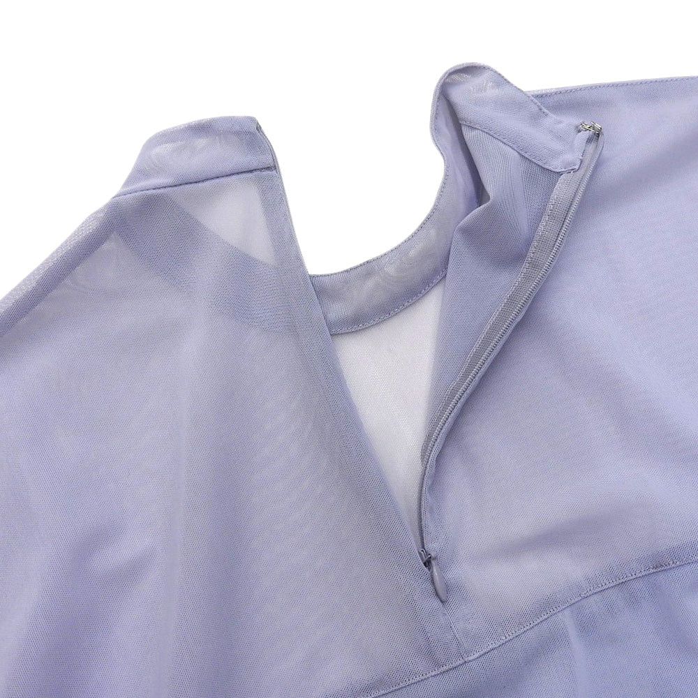 全新 SHEER MESH CURVE SLEEVE TOPS 上衣 女式 蓝色 1 16122-4152 24SS 上衣 1 女式