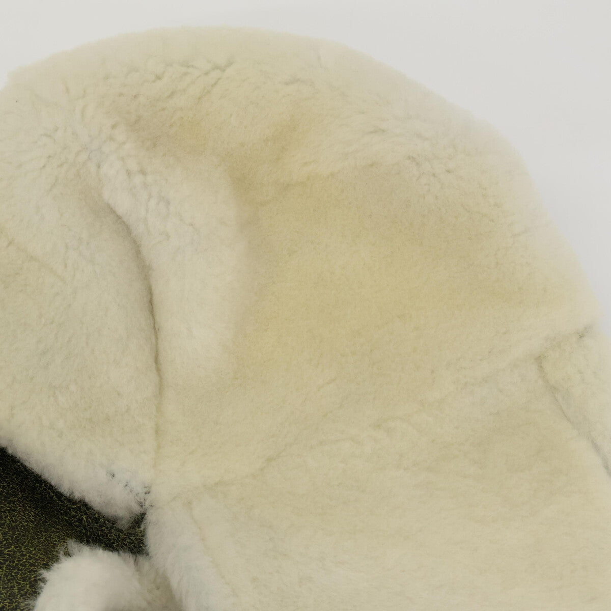 1279-343-1369 SHEARLING HAT Sheepskin Shearling Pilot Cap Hat S/M Men's