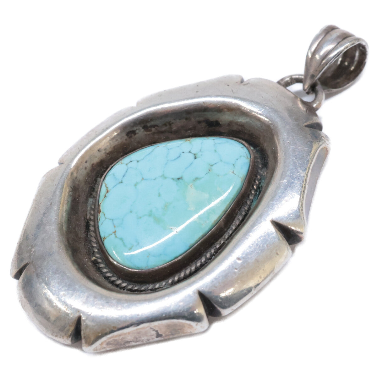 Emma Bighand エマビッグハンド SV925 ナンバー8 ターコイズ ペンダントトップ