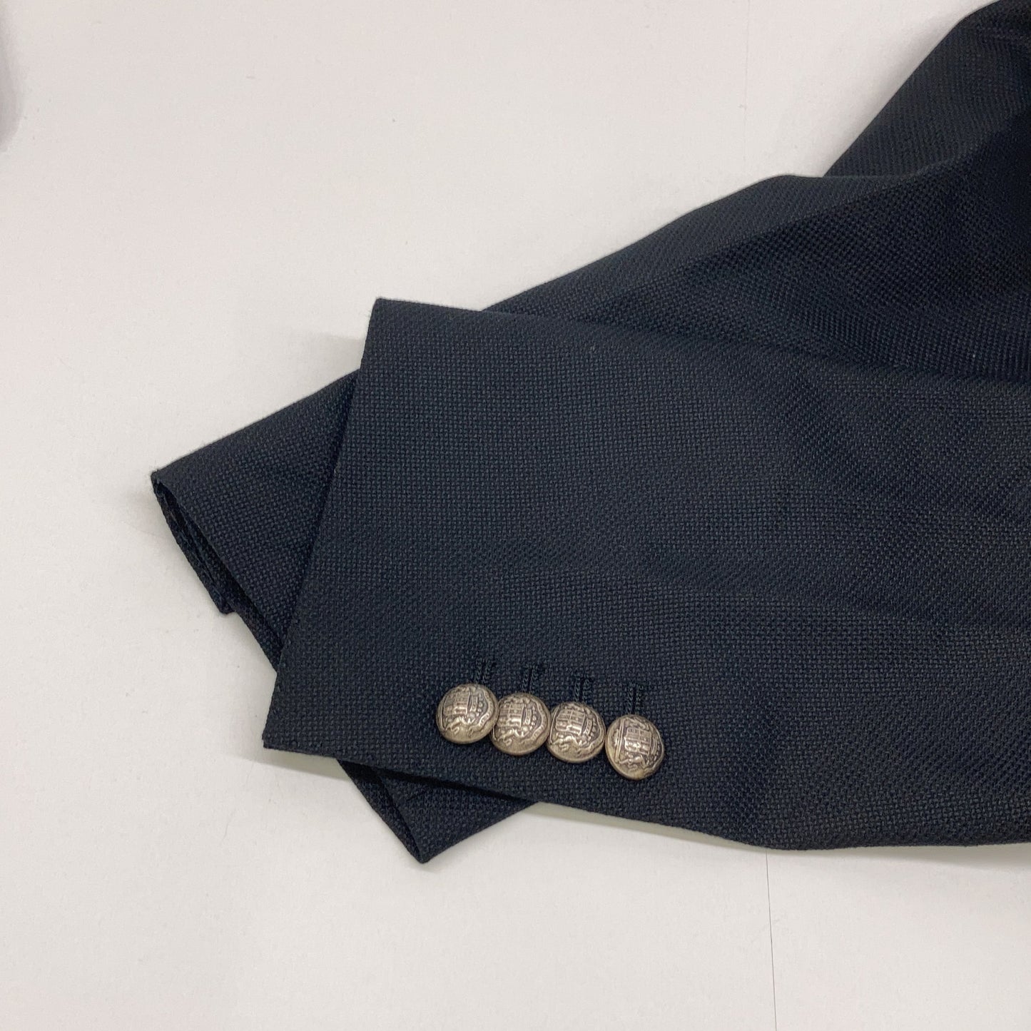 TAGLIATORE タリアトーレ 1SMC20K 黒 110Sウール 銀釦 ダブルジャケット ジャケット 46