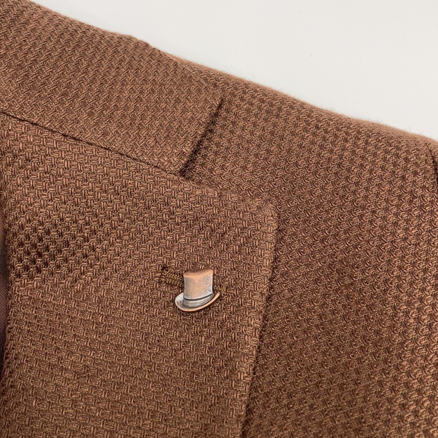 TAGLIATORE タリアトーレ 1SVS22K ブラウン リネン混 2Bジャケット ジャケット 46