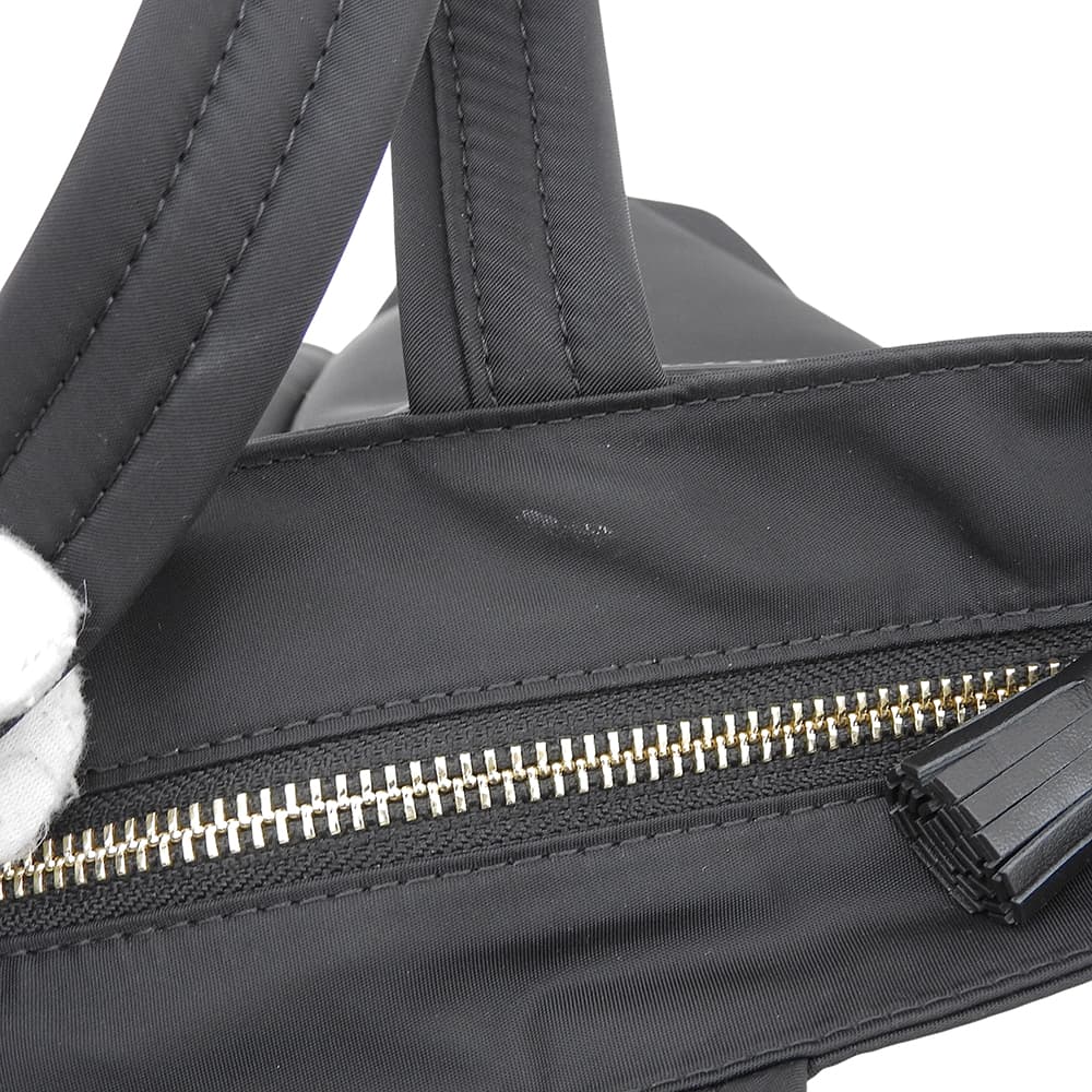 Anya Hindmarch アニヤ ハインドマーチ 美品 ミニマルチポケットトート ハンドバッグ ショルダーバッグ レディース ブラック ハンドバッグ