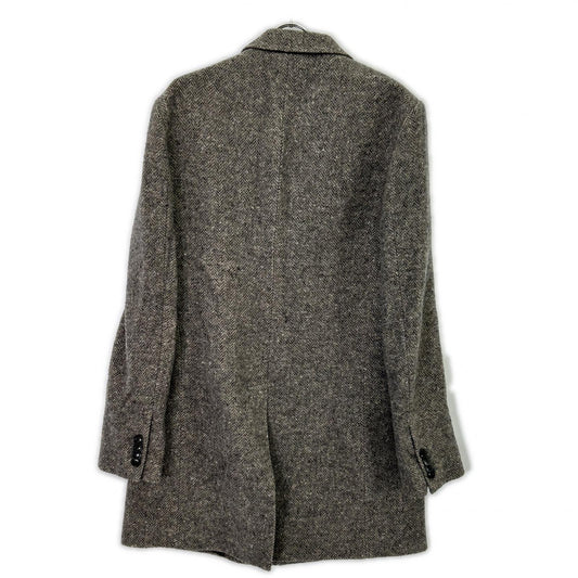 COATS MILANO コーツミラノ グレー ウール ヘリンボーン チェスターコート コート