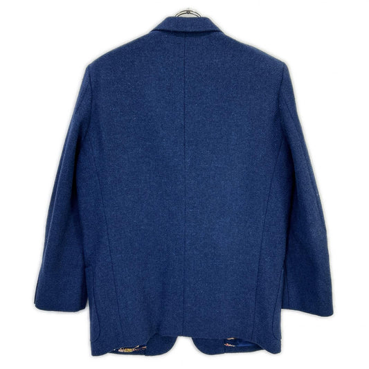 ISSEY MIYAKE MEN 三宅一生男士 80年代 蓝色 内衬全印花 夹克 笔签夹克