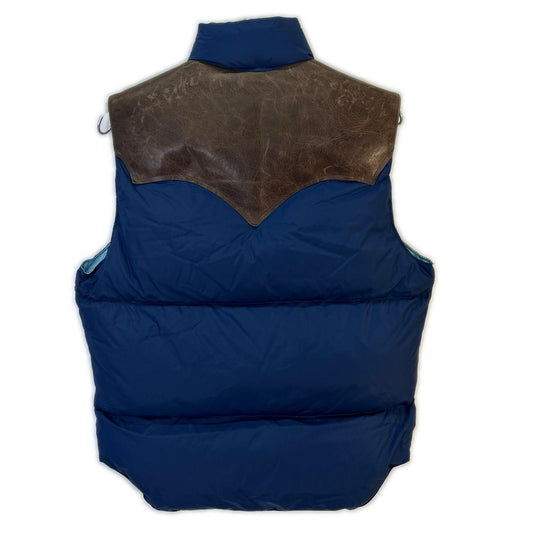 Rocky Mountain Featherbed 落基山羽绒服 ×WareHouse 蓝色 WH DOWN VEST 马甲