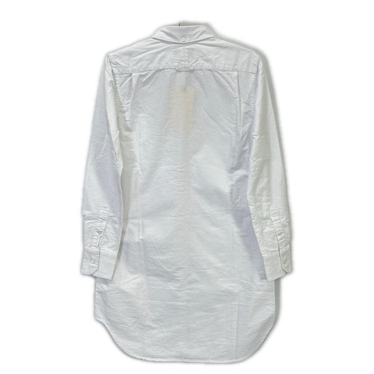 THOM BROWNE 汤姆·布朗 FDS002E-00139-100 白色 经典牛津长袖衬衫 上衣