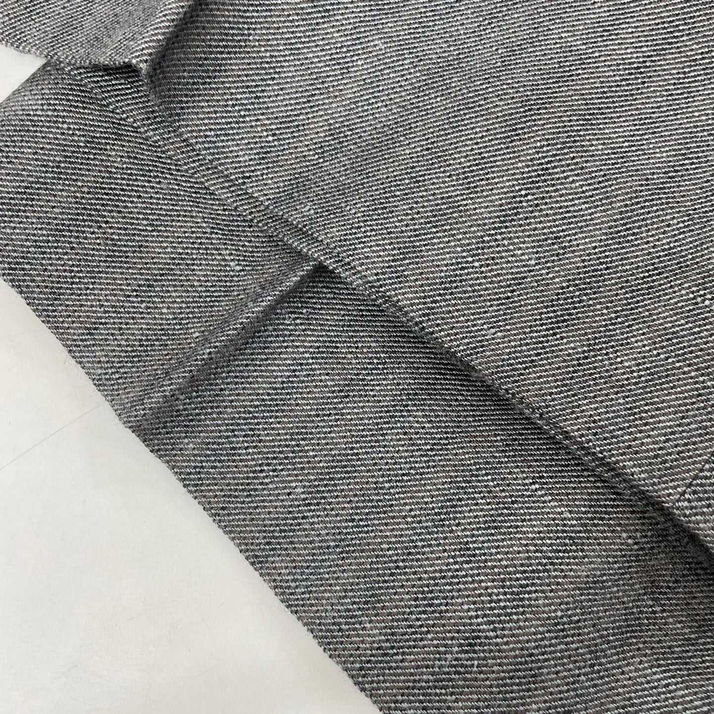 DRIES VAN NOTEN Gray Wool x Linen Trousers