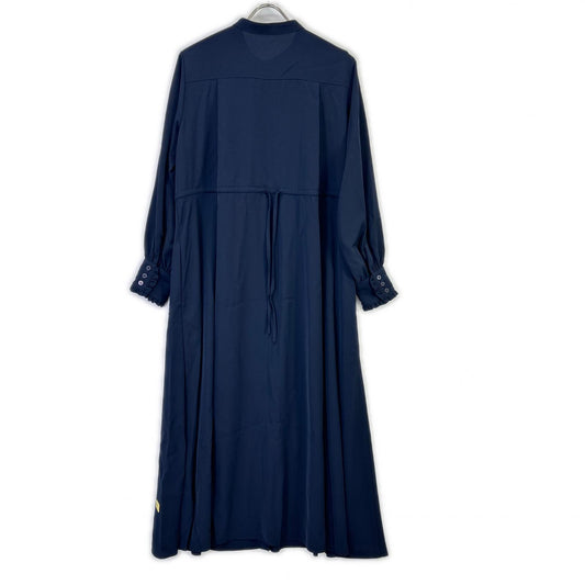 314-55-0650-7894 Navy Frill One-Piece Dress M Women's