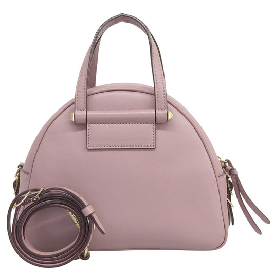 JIMMY CHOO ジミーチュウ 美品 ヴァレンヌ レザー 2WAY ハンドバッグ ショルダーバッグ レディース ピンクベージュ ハンドバッグ
