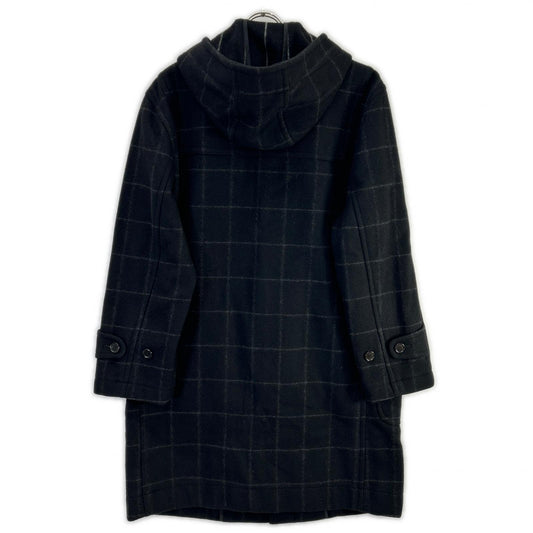 PaulSmith ポールスミス ブラック ウインドーペーン ウール ダッフルコート コート