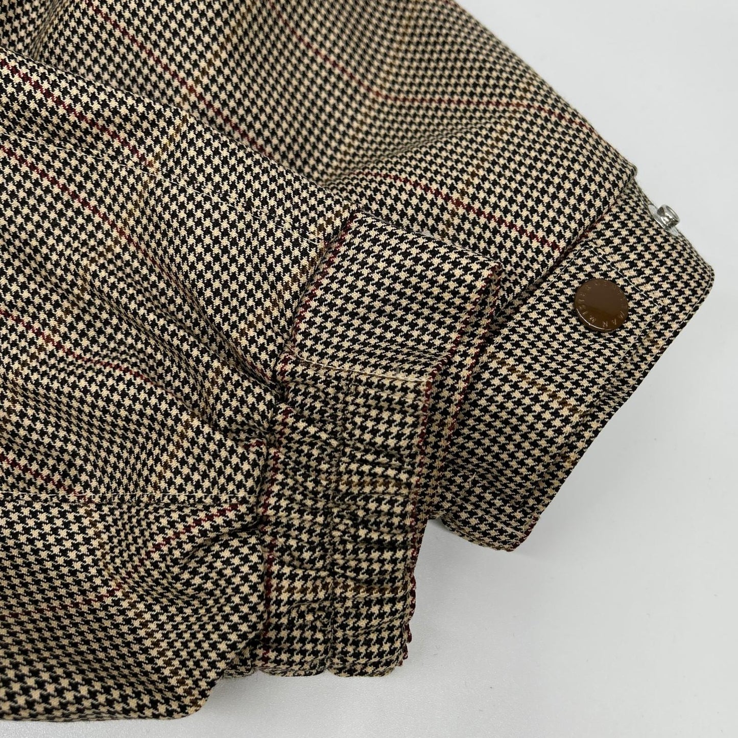 MR.GENTLEMAN Mr. Gentleman × fragment brown houndstooth mountain parka jacket
