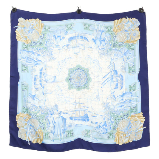 HERMES エルメス AZVLEJOS シルク カレ90 スカーフ