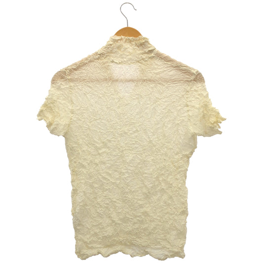 ISSEY MIYAKE イッセイミヤケ IM94-FJ629 アイボリー しわ加工 カットソー トップス