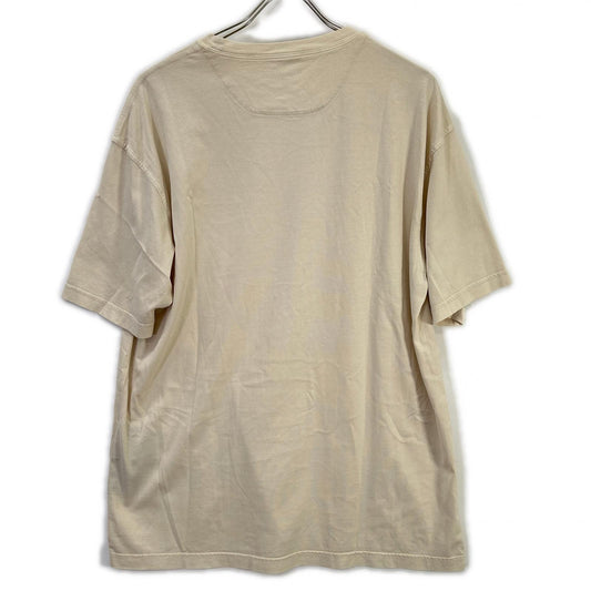 PRADA プラダ 23SS UJN852 Beige Tone Triangle Logo T-Shirt Top