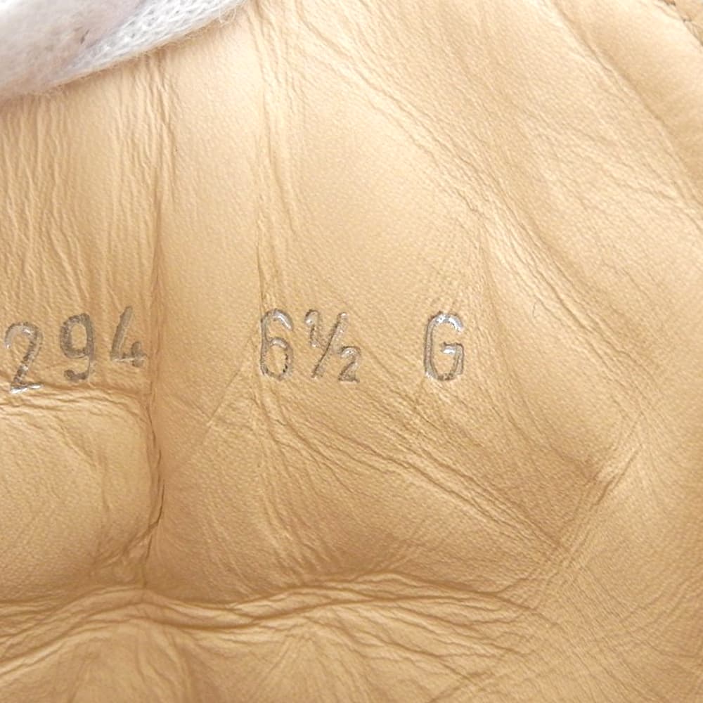 GUCCI グッチ ウイングチップ レザー ハイカット スニーカー シューズ メンズ ブラウン 6 1/2 295294 シューズ