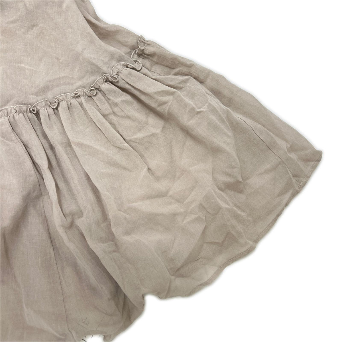 Mystrada 30167800 beige washable shirred voile dress