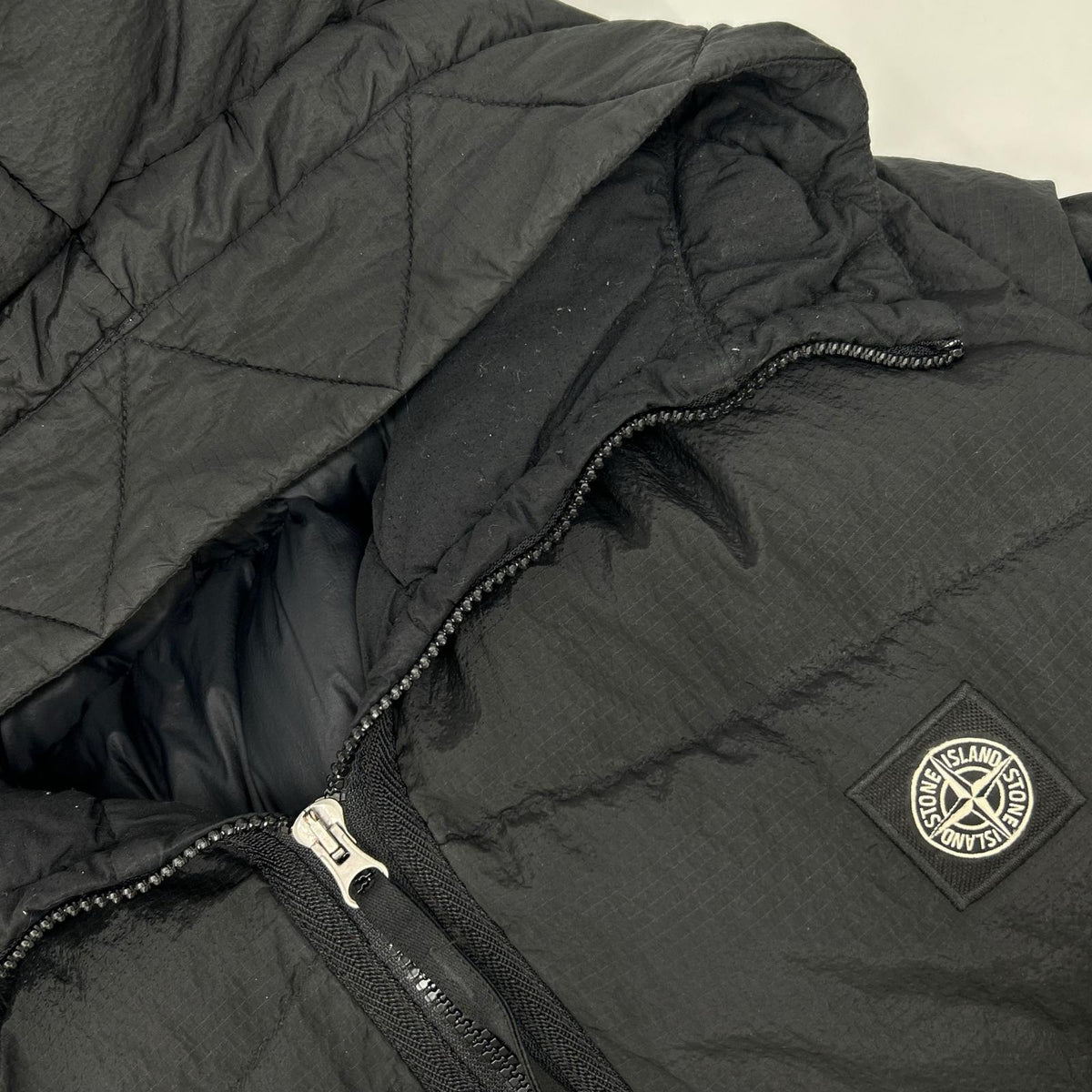 STONE ISLAND ストーンアイランド ブラック 19AW 711540532 NYLON METAL WATRO RIPSTOP ダウン ジャケット
