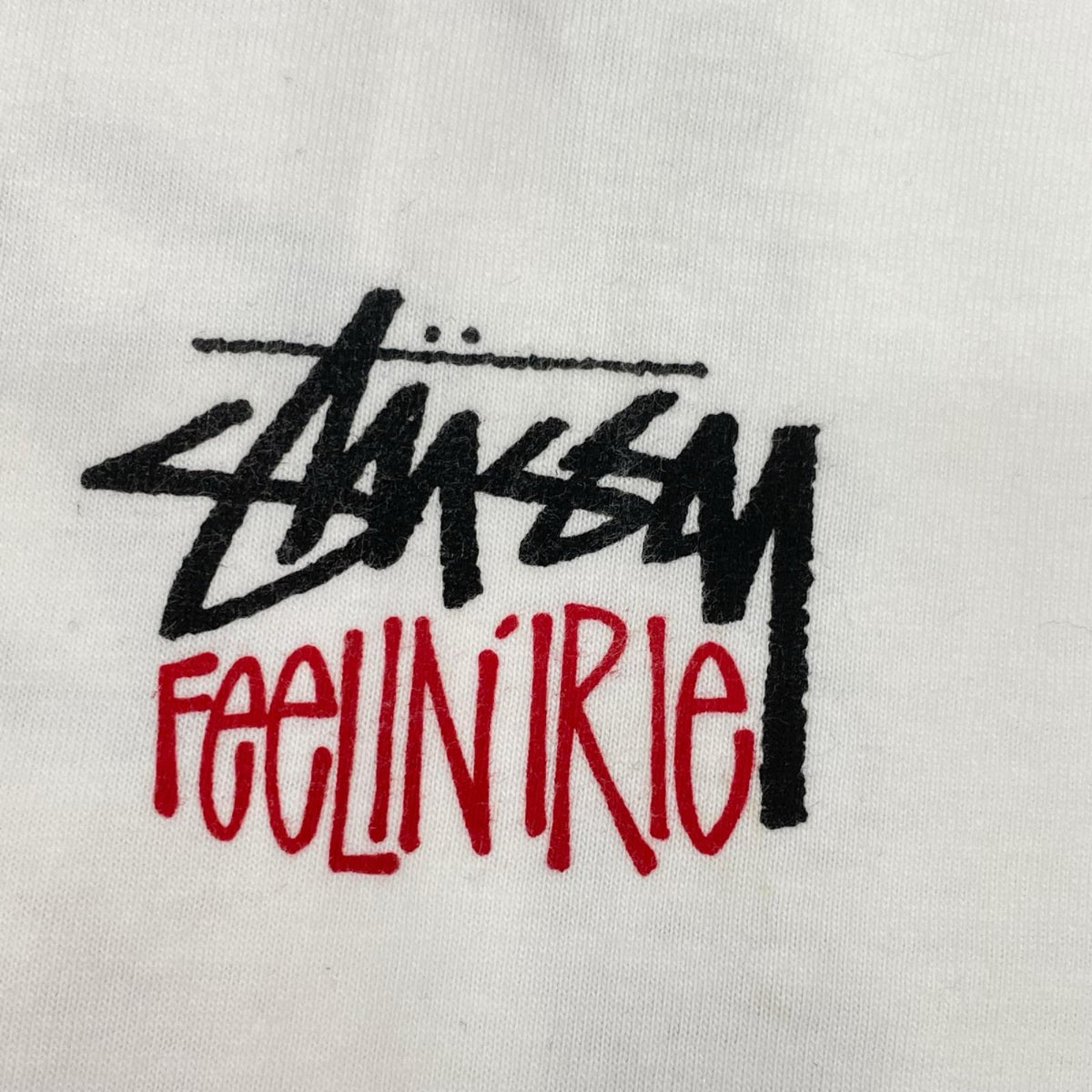 stussy ステューシー ホワイト Feelin'Irie バックプリント Tシャツ トップス