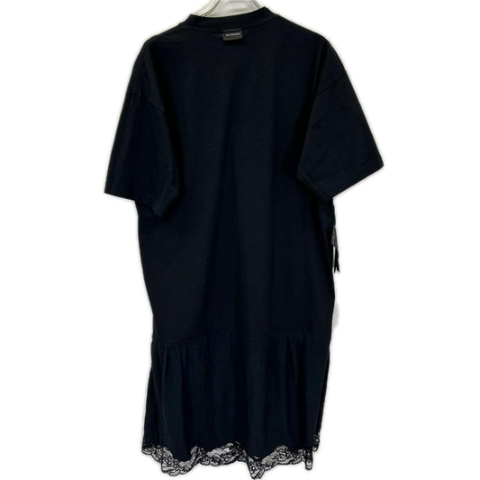 BALENCIAGA バレンシアガ 22年製 726092 インサイドアウト レースドッキングTシャツ ワンピース