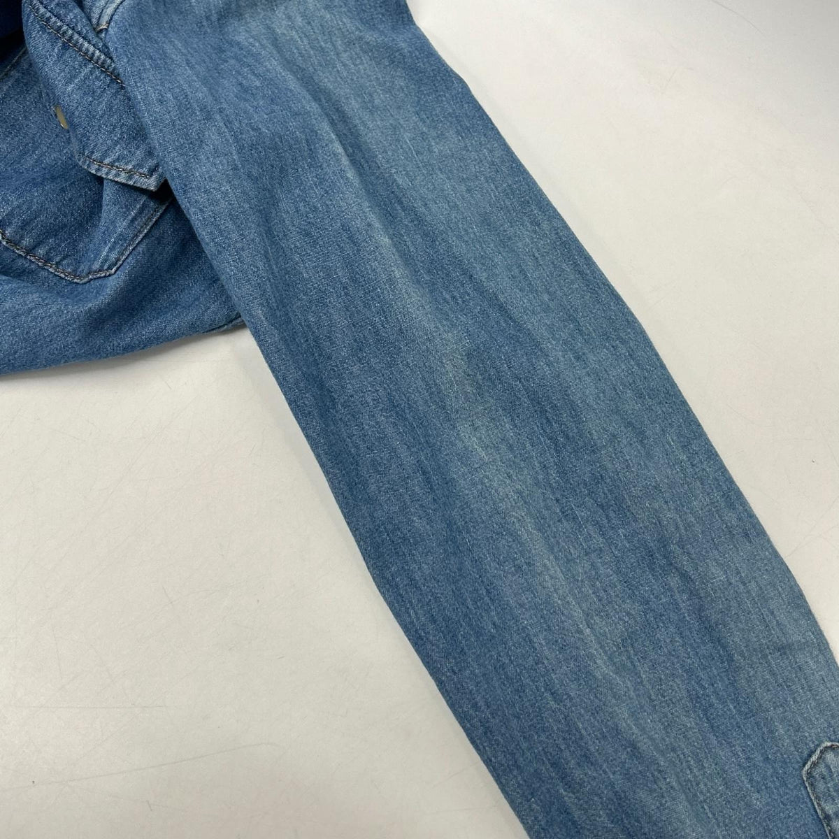 CELINE セリーヌ 20FB1208I エディ期 ブルー デニムシャツ トップス