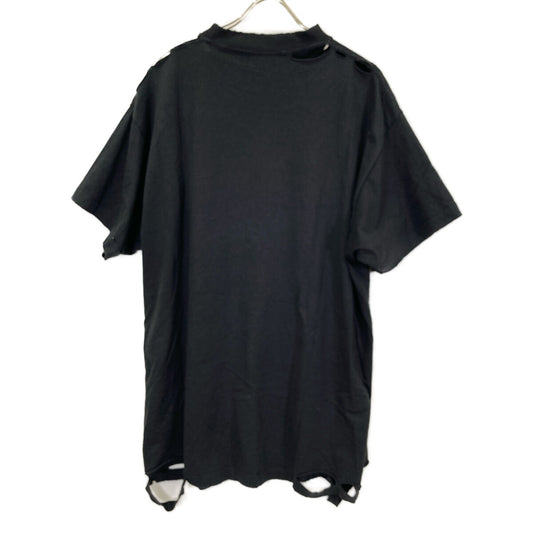 BALENCIAGA バレンシアガ 787349 プラネットアース クラッシュ加工 オーバーTシャツ トップス