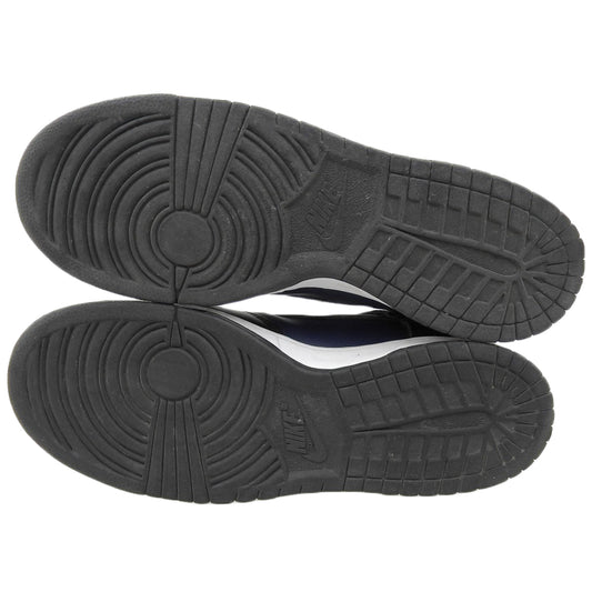 NIKE Leather High-Cut Sneakers Shoes Men's Navy Black 28cm DJ0383 Shoes