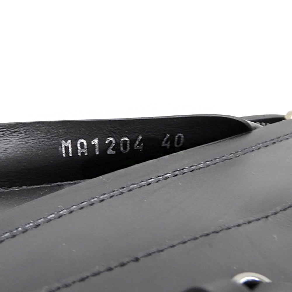 LOUIS VUITTON ルイヴィトン 美品 ルビーライン モノグラムストラップ アンクルブーツ レディース ブラック 40 24年製 シューズ 40