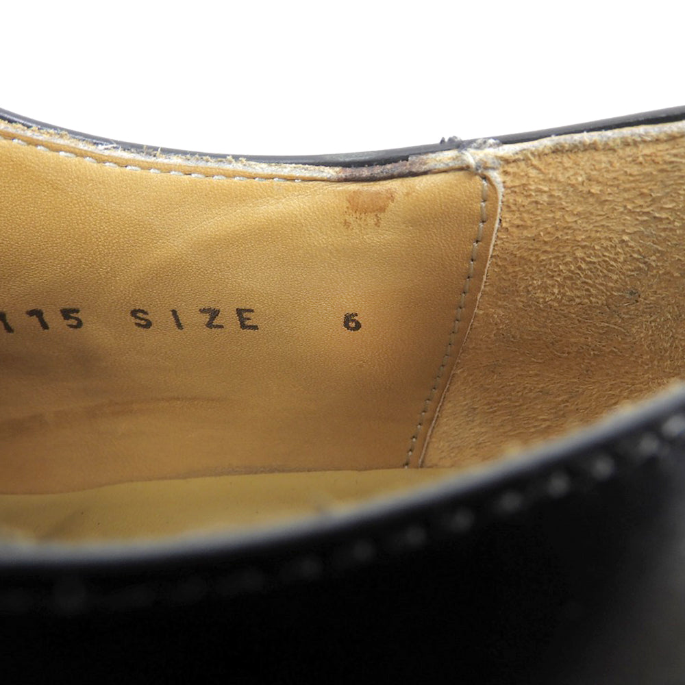 NPS エヌピーエス Hi-Shine 4 Eye Gibson Shoe シューズ メンズ 黒 ブラック 6 380-115 シューズ 6