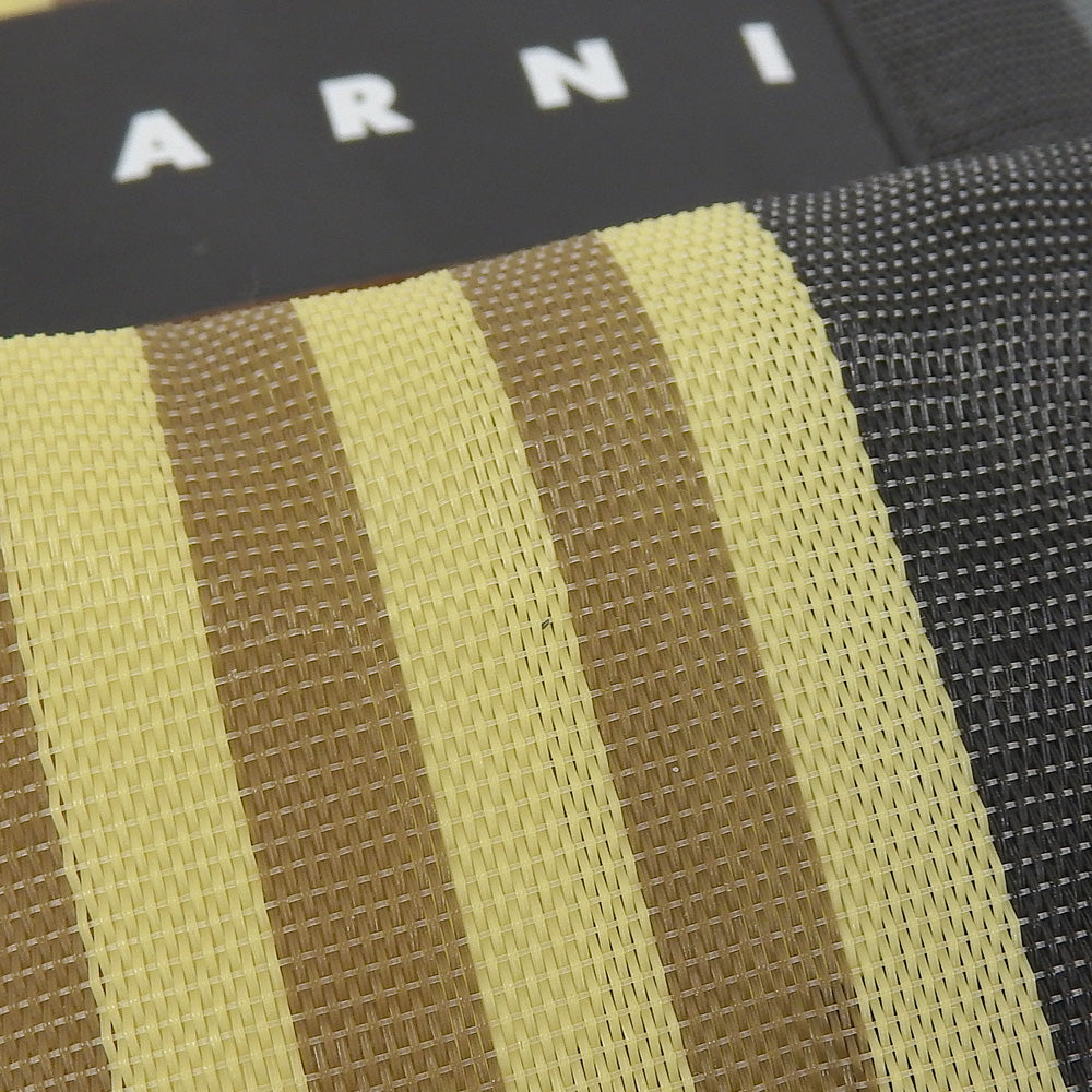 MARNI マルニ フラワーカフェ ストライプ メッシュトート ナイロン トートバッグ レディース マルチカラー トートバッグ