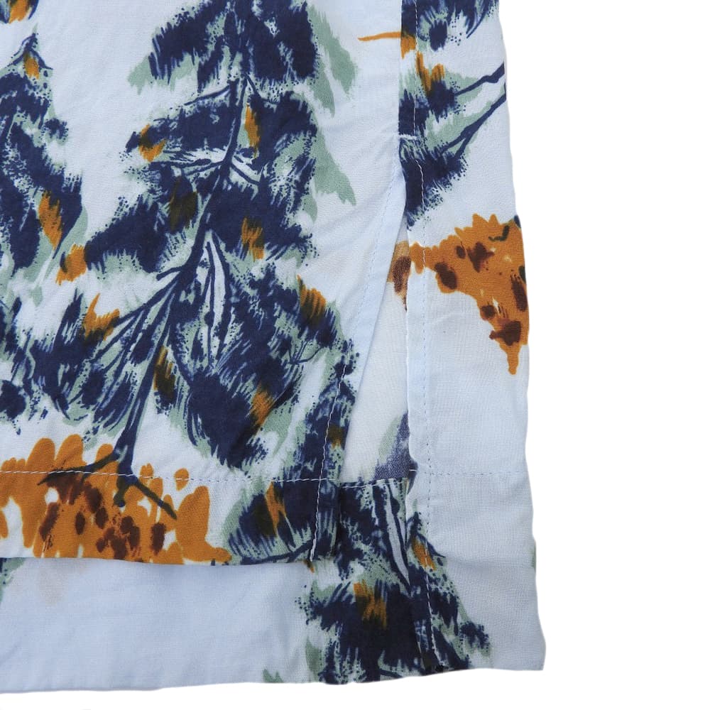 ACNE STUDIOS アクネ ストゥディオズ 19SS 美品 ツリー柄 オープンカラー 半袖シャツ トップス メンズ ライトブルー 44 トップス
