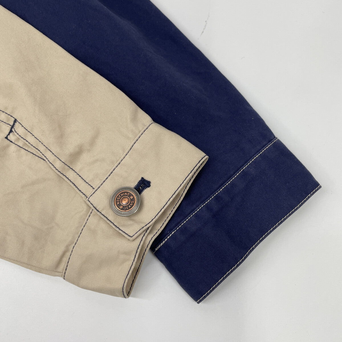 MOSCHINO モスキーノ 00s モスキーノジーンズ 124-5 アシンメトリー デザイン デニムジャケット ジャケット 124