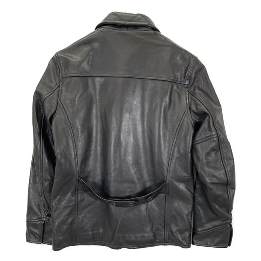BYGH-16-AW-04 Good Fellows Steerhide Oil Leather Car Coat Jacket S Men's