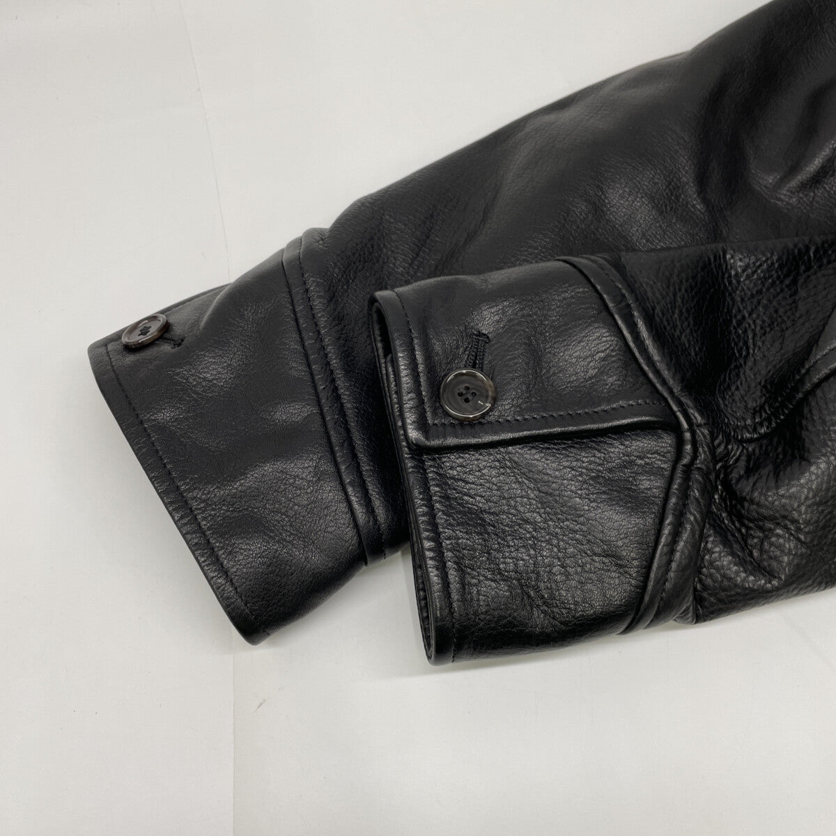 BYGH-16-AW-04 Good Fellows ステアハイドオイルレザー カーコート ジャケット S メンズ